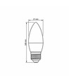 E27 7W LED kertepære - C37, 3000K, 630lm, RA80, erstatter 50W