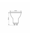 GU10 7W LED pære - 600 lm, 120°, flicker free, 3000K