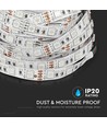 5m 7W/m RGB LED-strip sett - 12V DC, IP20, 60 LED pr. meter