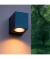GU10 vegglampe til fasadebelysning - IP54 utendørs, aluminium, uten lyskilde