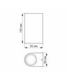 6W LED vegglampe til fasade - IP54, 2700K, sort, 15cm bred, inkl. lyskilde