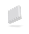 6W vegglampe med opp/ned lys - IP54 utendørs, 2700K, 180°, sort, inkl. lyskilde
