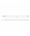 120cm 72W LED-armatur - 5000K, sort, 8000 lumen