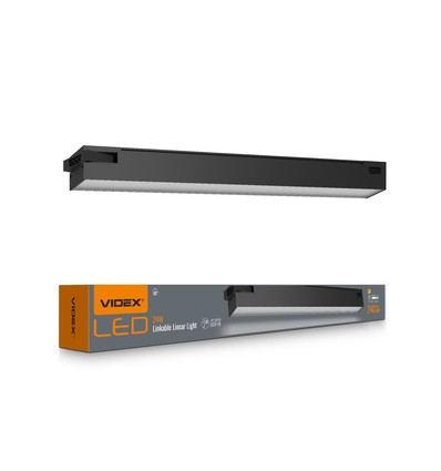 60cm 24W LED lysskinne - 2400lm, 5000K, sort, 5 års garanti, innendørs