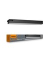 60cm 24W LED lysskinne - 2400lm, 5000K, sort, 5 års garanti, innendørs
