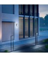 15W LED bulkhead vegg/taklampe - IP65, 1200lm, 5000K, grå, IK07, oval