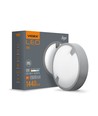 18W Inga LED bulkhead tak/vegglampe - IP65, 1440lm, 5000K, Ø22cm, hvit kant, utendørs/våtrom