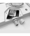 15W LED tak/vegglampe Bulkhead - IP65, 5000K, 19x19cm, hvit kant, IK07, utendørs/våtrom