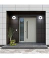 24W LED taklampe Bulkhead - IP65 vanntett, 5000K, 120°, hvit kant
