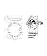 11W LED taklampe med sensor - IP54, IK07, 120°, 5000K, Bulkhead