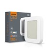 24W LED taklampe - IP65, 32x32cm, 5000K, bulkhead, utendørs/våtrom