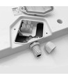 24W LED taklampe - IP65, 32x32cm, 5000K, bulkhead, utendørs/våtrom