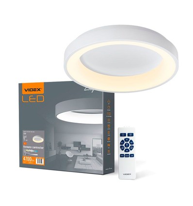 72W LED taklampe med fjernkontroll - 45x45cm, dimbar, justerbar CCT, inkl. fjernkontroll og timer