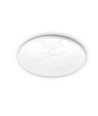 24W LED taklampe - Ø32,6cm, 4000K, IP44, flicker free, hvit kant