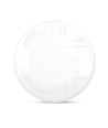48W Mila LED taklampe - 4320lm, IP44, 4000K, 48x48cm, hvit kant
