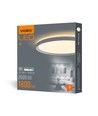 18W Ø29,2cm LED takpanel - 100lm/W, 4000K, IP20 innendørs, hvit kant
