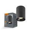 GU10 takmontert spot - Sort, Ø9cm, høyde 14cm, aluminium, IP20 innendørs, uten lyskilde
