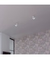 GX53 takmontert spot - Hvit, aluminium, 80x80x82 mm, IP20 innendørs, uten lyskilde