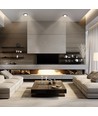 GX53 Downlight - sort, rund, uten lyskilde