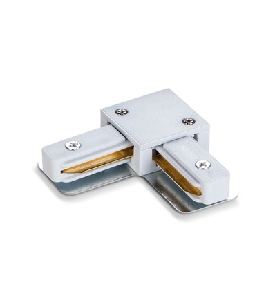 L-samler for 1-faset skinne - Hvit, 1F2W