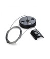 Wireoppheng for 1-faset skinne - Sort