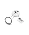 Wireoppheng for skinnespot - 1 stk, hvit