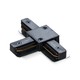 T-kobling for 1-faset skinne - Svart, 1F2W