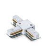 T-samler for 1-faset skinne - Hvit, 1F2W