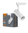 10W hvit skinnespot - 800lm, 36 grader, 4000K, IP20 innendørs