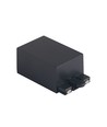 Tilkoblingsboks til magnetisk skinne, sort - Passer til 24x6mm overflateskinne