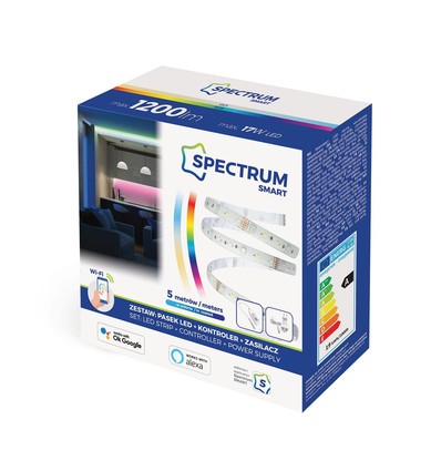 17W /m RGB+CCT LED Strip sett - 5m, 60 LED /m, Smarthjem, uten fjernkontroll