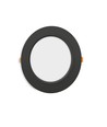 6W Ø11,8cm LED innfellingspanel - 620lm, 4000K, hvit kant, flicker free