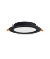 6W Ø11,8cm LED innfellingspanel - 620lm, 4000K, hvit kant, flicker free