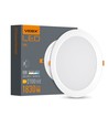 24W Firkantet LED innfellingspanel - 1830lm, 4000K, 29,5 x 29,5 cm, hvit kant, IP20 innendørs