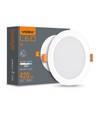6W Firkantet rammeløst LED innfellingspanel - 4000K, 120°, Hull: Ø5-10 cm, Mål: 11,8 x 11,8 cm