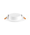 6W Firkantet rammeløst LED innfellingspanel - 4000K, 120°, Hull: Ø5-10 cm, Mål: 11,8 x 11,8 cm