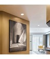 12W LED innfellingspanel - 1350lm, 4000K, 120 grader, rammeløst design, justerbar montering