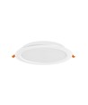 18W rammeløst LED innfellingspanel - 2100lm, 4000K, 22,2 x 22,2 cm, integrert driver, hvit kant