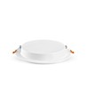 18W rammeløst LED innfellingspanel - 2100lm, 4000K, 22,2 x 22,2 cm, integrert driver, hvit kant