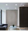 18W rammeløst LED innfellingspanel - 2100lm, 4000K, 22,2 x 22,2 cm, integrert driver, hvit kant