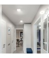 18W LED påbygningspanel - 1400lm, 4000K, hvit, 19,2 x 19,2 cm, IP20 innendørs