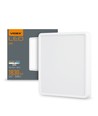 24W LED påbygningspanel, 4000K - 2500lm, 19,2 x 19,2 cm, sort kant, IP20 innendørs