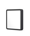 15W LED påbygningspanel, 19,2x19,2cm - 1400lm, 4000K, sort kant, IP20 innendørs