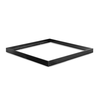60x60 ramme til LED panel, sort - Til påbygning, aluminium, 600x600x50 mm