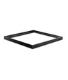 60x60 ramme til LED panel, sort - Til påbygning, aluminium, 600x600x50 mm