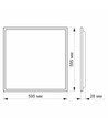 60x60 LED panel, 40W - 110lm/W, 4000K, flicker free, IP20 innendørs
