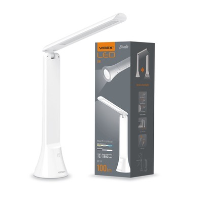 Berlin LED skrivebordslampe, 5W - Oppladbar, dimbar, 3-i-1 CCT, bærbar, hvit