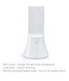 Berlin LED skrivebordslampe, 5W - Oppladbar, dimbar, 3-i-1 CCT, bærbar, hvit