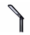5W LED dimbar skrivebordslampe - Svart, 3-trinns CCT, display med klokke/temp, touch-styring
