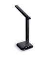 5W LED dimbar skrivebordslampe - Svart, 3-trinns CCT, display med klokke/temp, touch-styring